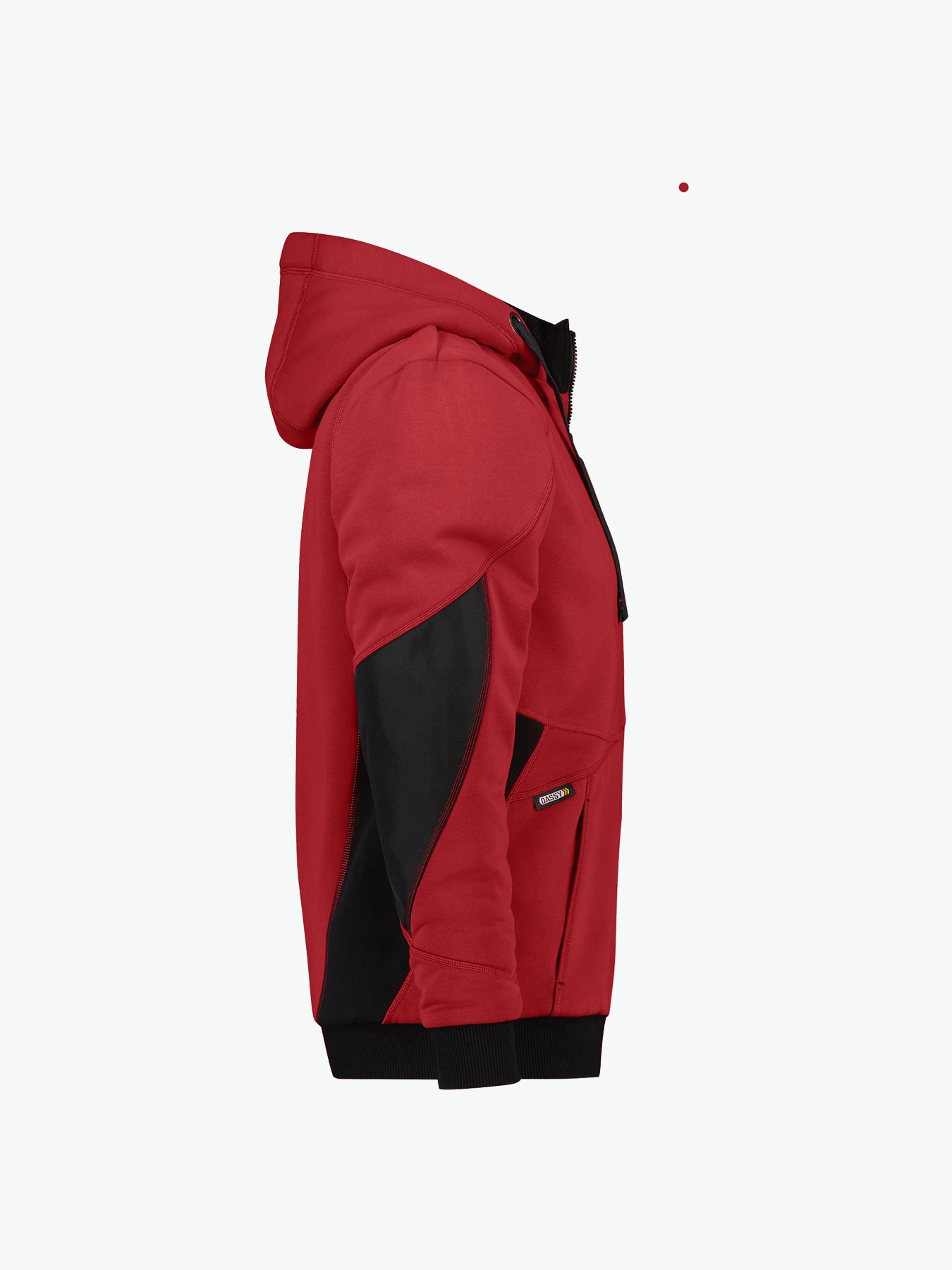 Dassy Pulse Sweatshirtjas - Rood/Zwart Werkjas Dassy