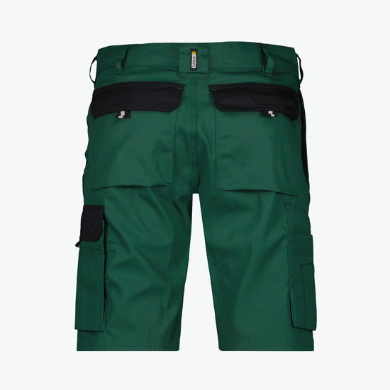 Dassy Roma Tweekleurige werkshort - Flessengroen/Zwart Korte Werkbroek Dassy