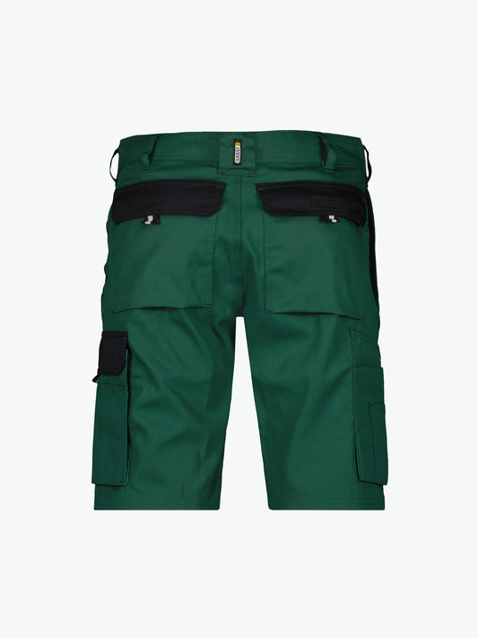 Dassy Roma Tweekleurige werkshort - Flessengroen/Zwart Korte Werkbroek Dassy
