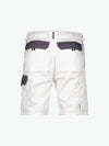 Dassy Roma Tweekleurige werkshort - Wit/Cementgrijs Korte Werkbroek Dassy