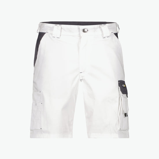 Dassy Roma Tweekleurige werkshort - Wit/Cementgrijs Korte Werkbroek Dassy