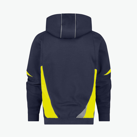 Dassy Santos Hoodie - Nachtblauw/Fluogeel Werkhoodie Dassy
