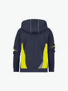 Dassy Santos Women Hoodie voor dames - Nachtblauw/Fluogeel Werkhoodie Dames Dassy