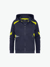 Dassy Santos Women Hoodie voor dames - Nachtblauw/Fluogeel Werkhoodie Dames Dassy