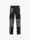 Dassy Seattle Tweekleurige holsterzakkenbroek met kniezakken - Zwart/Cementgrijs Werkbroek Dassy