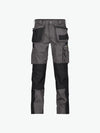 Dassy Seattle Tweekleurige holsterzakkenbroek met kniezakken - Cementgrijs/Zwart Werkbroek Dassy