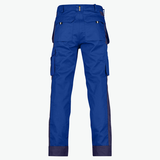 Dassy Seattle Tweekleurige holsterzakkenbroek met kniezakken - Korenblauw/Marineblauw Werkbroek Dassy
