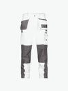 Dassy Seattle Tweekleurige holsterzakkenbroek met kniezakken - Wit/Cementgrijs Werkbroek Dassy