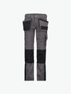 Dassy Seattle Women Tweekleurige holsterzakkenbroek met kniezakken voor dames - Cementgrijs/Zwart Werkbroek Dames Dassy