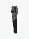 Dassy Seattle Women Tweekleurige holsterzakkenbroek met kniezakken voor dames - Cementgrijs/Zwart Werkbroek Dames Dassy