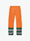 Dassy Sola Hogezichtbaarheidsregenbroek - Fluo-Oranje/Flessengroen Werkbroek HiVis Dassy