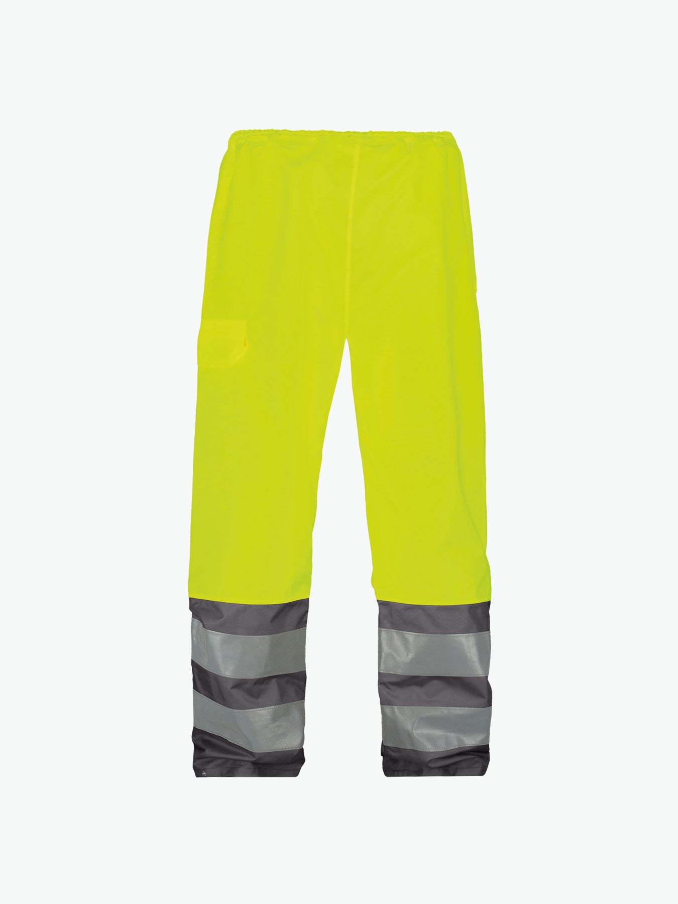 Dassy Sola Hogezichtbaarheidsregenbroek - Fluogeel/Cementgrijs Werkbroek HiVis Dassy