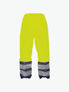 Dassy Sola Hogezichtbaarheidsregenbroek - Fluogeel/Marineblauw Werkbroek HiVis Dassy