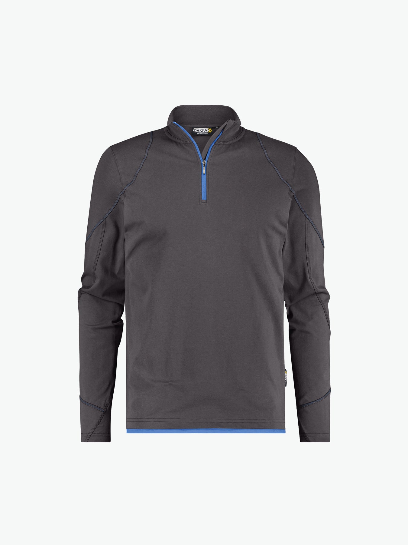 Dassy Sonic T-shirt met lange mouwen - Antracietgrijs/Azuurblauw Werkshirt Dassy
