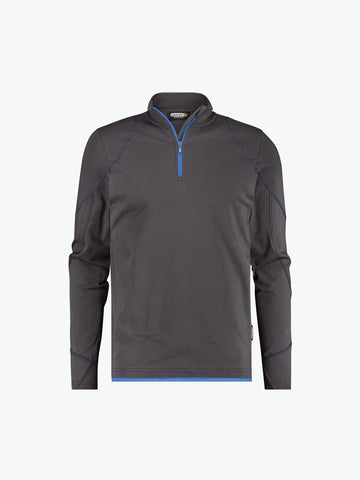 Dassy Sonic T-shirt met lange mouwen - Antracietgrijs/Azuurblauw Werkshirt Dassy