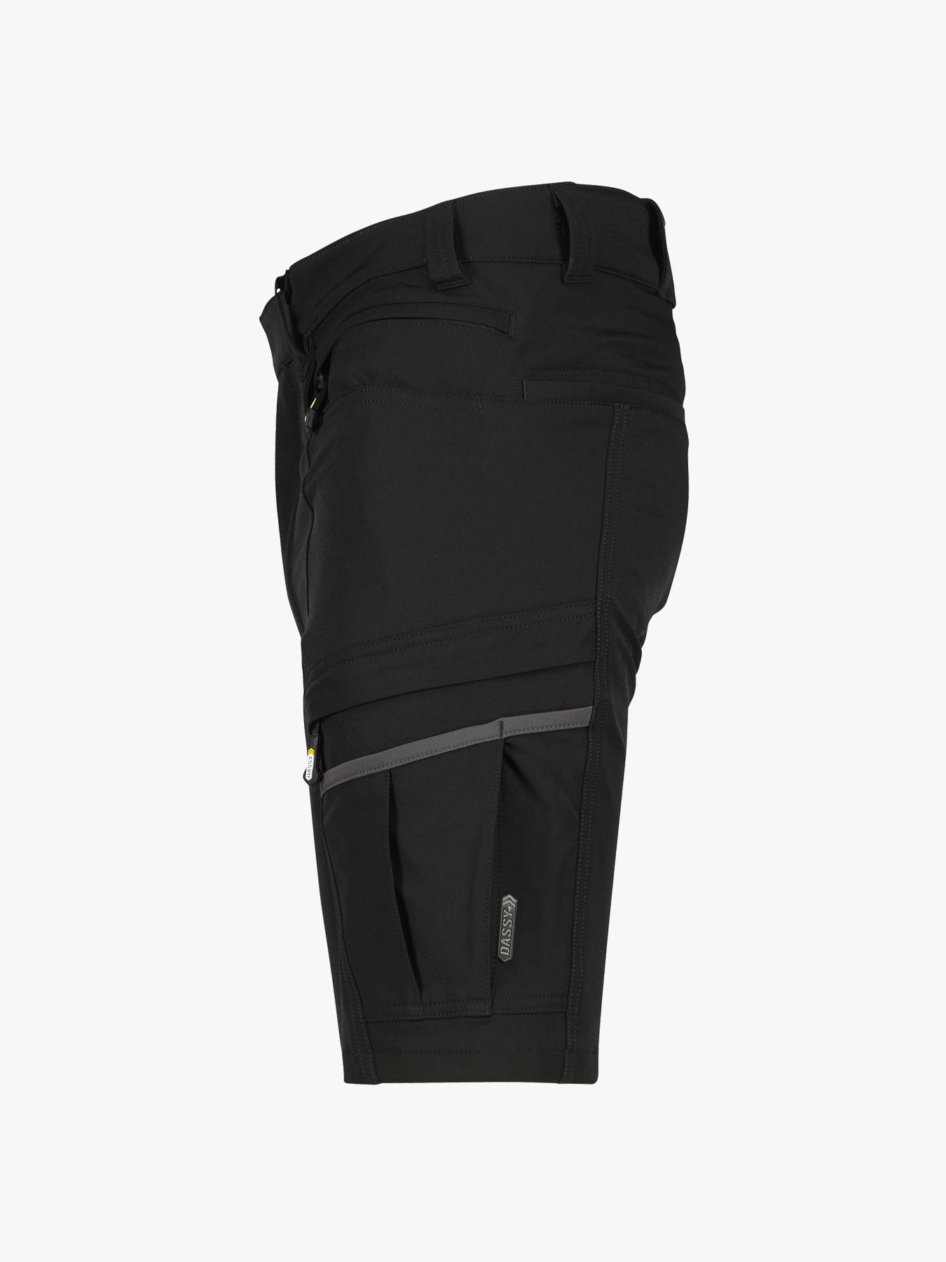 Dassy Sparx Stretch werkshort - Zwart Korte Werkbroek Dassy