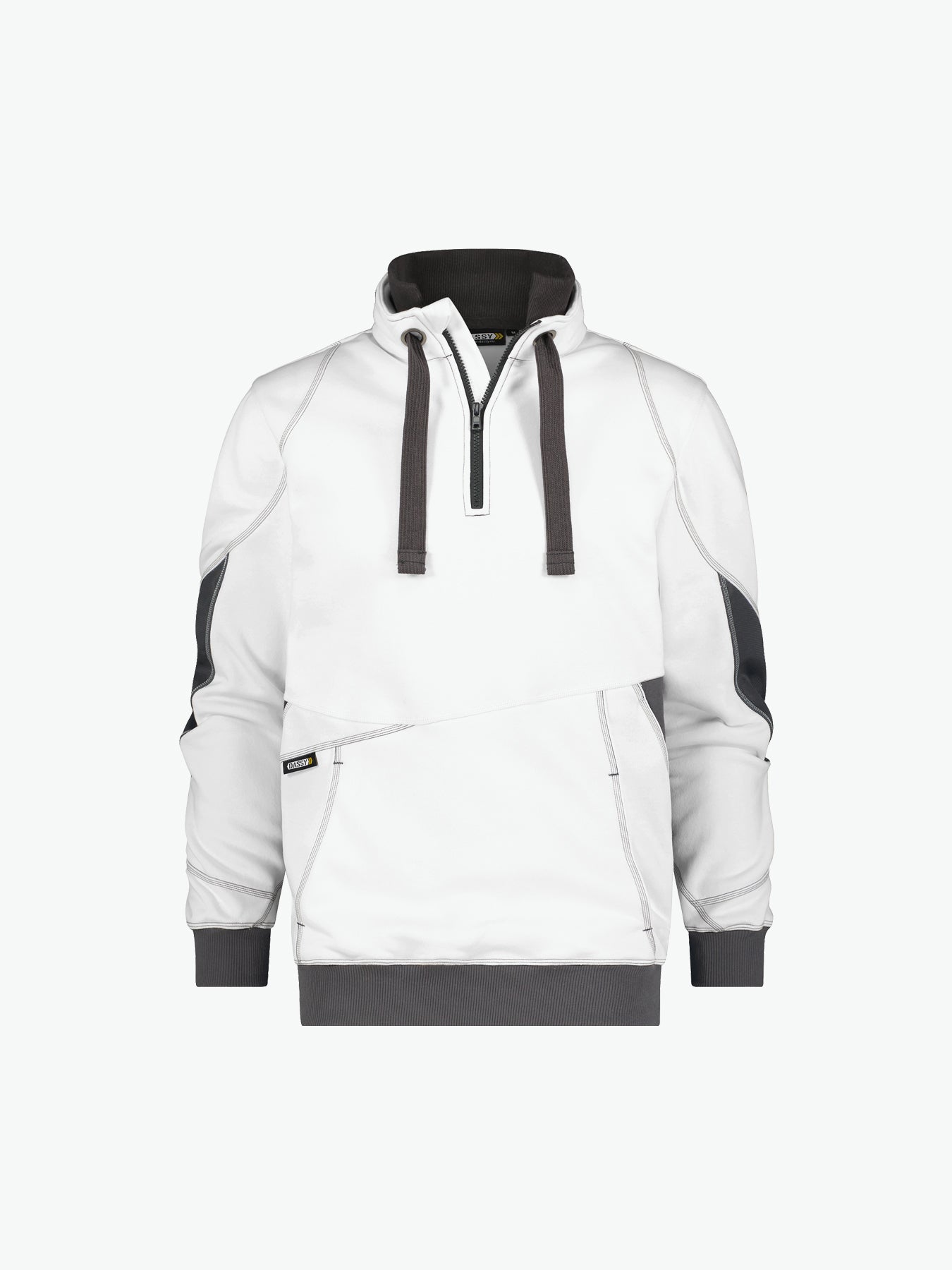 Dassy Stellar Sweater - Wit/Antracietgrijs Werksweater Dassy