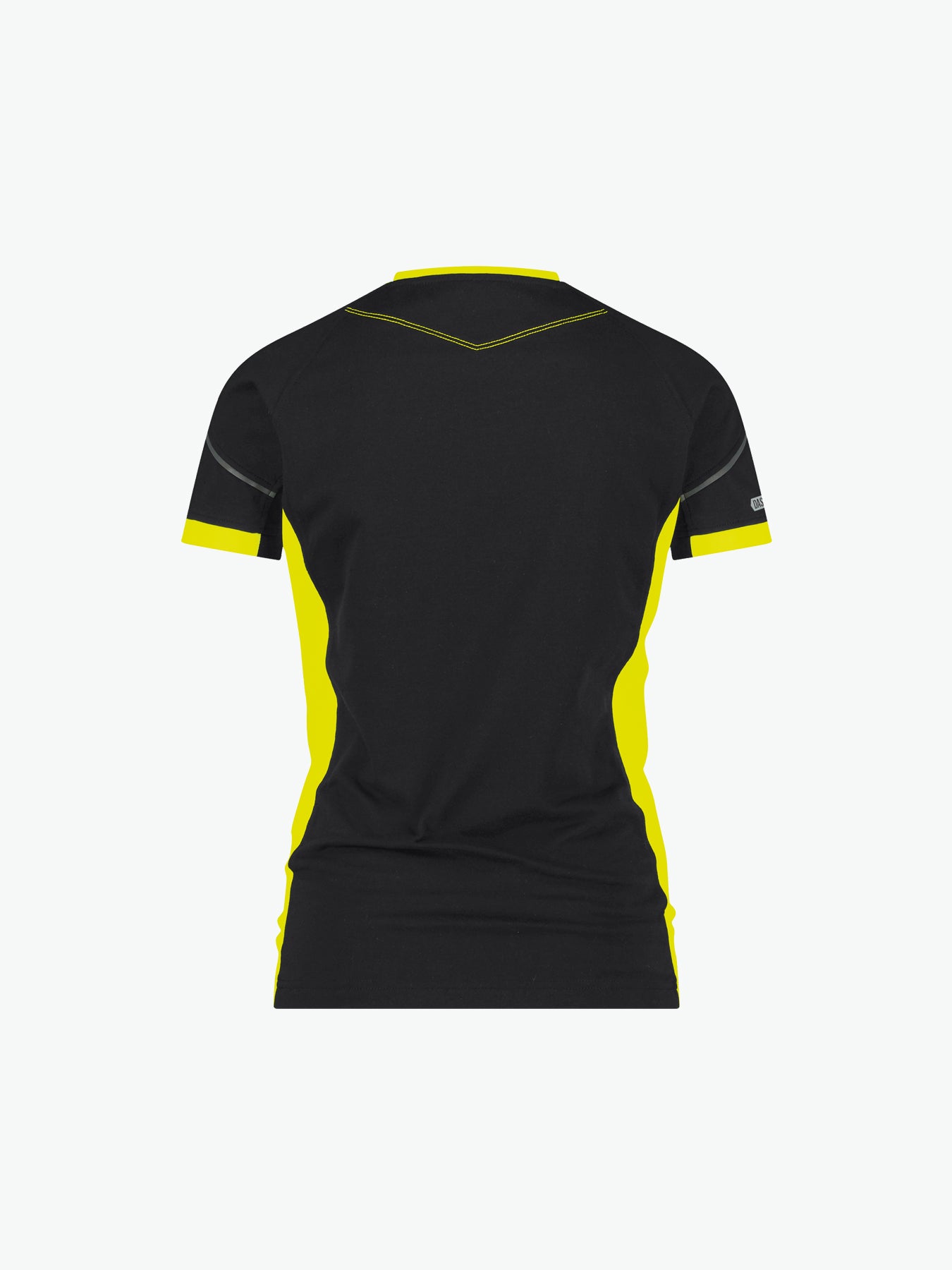 Dassy Tampico Women T-shirt voor dames - Zwart/Fluogeel Werkshirt Dames Dassy