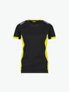 Dassy Tampico Women T-shirt voor dames - Zwart/Fluogeel Werkshirt Dames Dassy