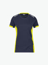 Dassy Tampico Women T-shirt voor dames - Nachtblauw/Fluogeel Werkshirt Dames Dassy