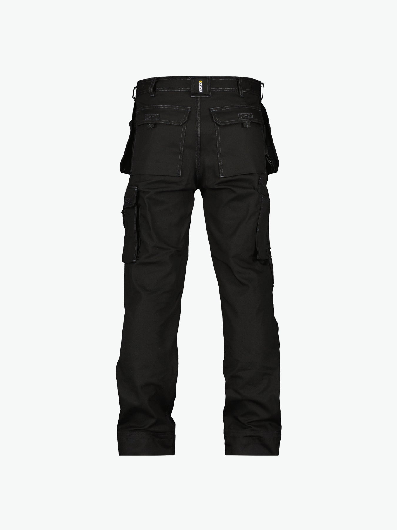 Dassy Texas Canvas holsterzakkenbroek met kniezakken - Zwart Werkbroek Dassy