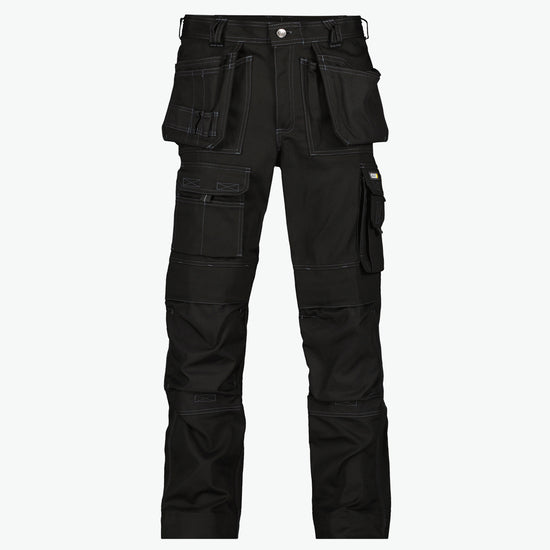 Dassy Texas Canvas holsterzakkenbroek met kniezakken - Zwart Werkbroek Dassy