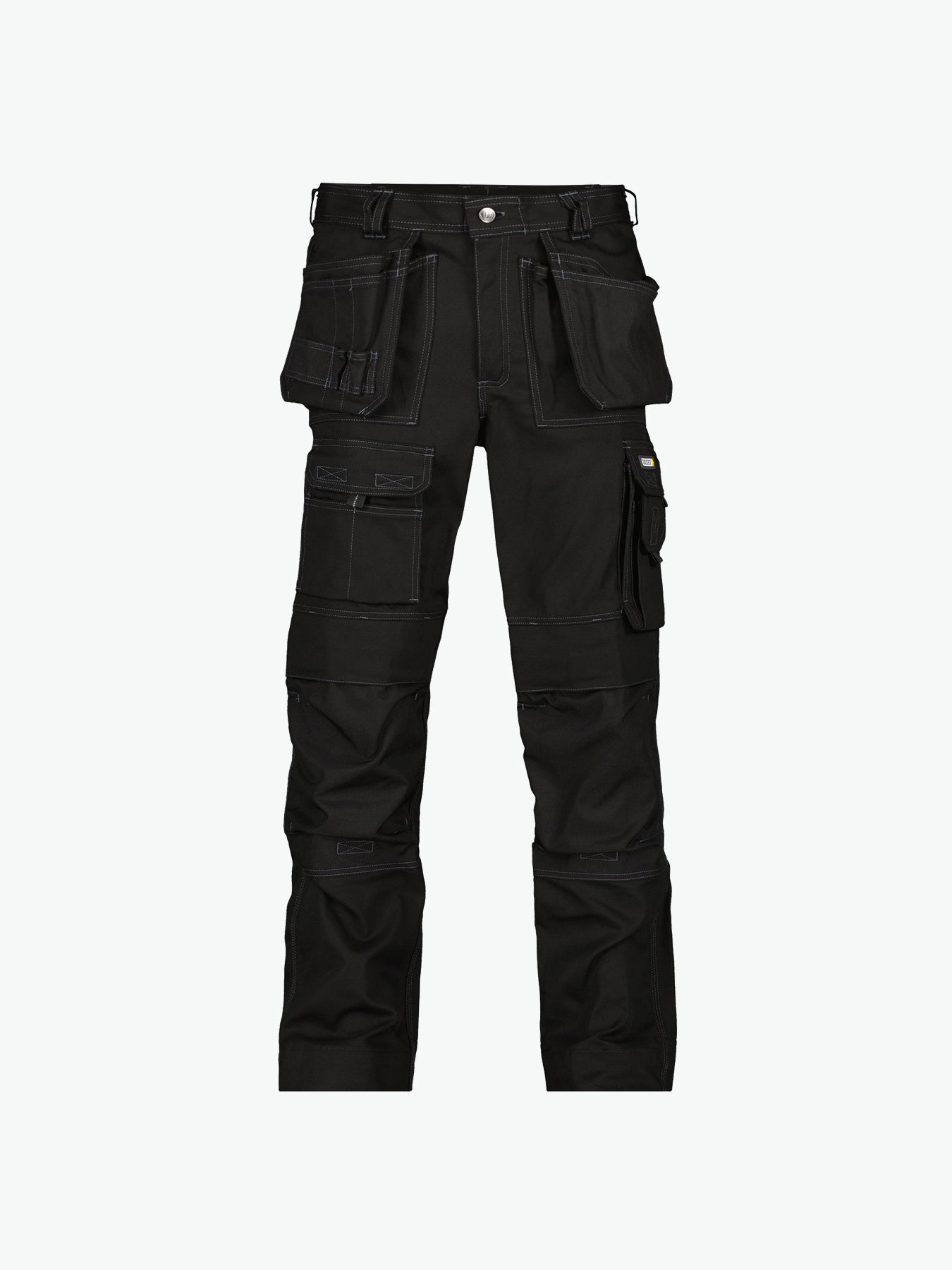 Dassy Texas Canvas holsterzakkenbroek met kniezakken - Zwart Werkbroek Dassy