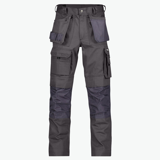 Dassy Texas Canvas holsterzakkenbroek met kniezakken - Cementgrijs Werkbroek Dassy