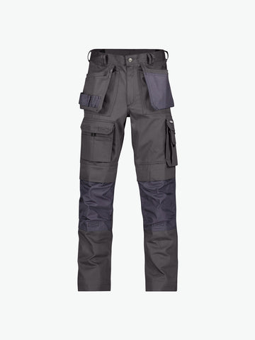 Dassy Texas Canvas holsterzakkenbroek met kniezakken - Cementgrijs Werkbroek Dassy