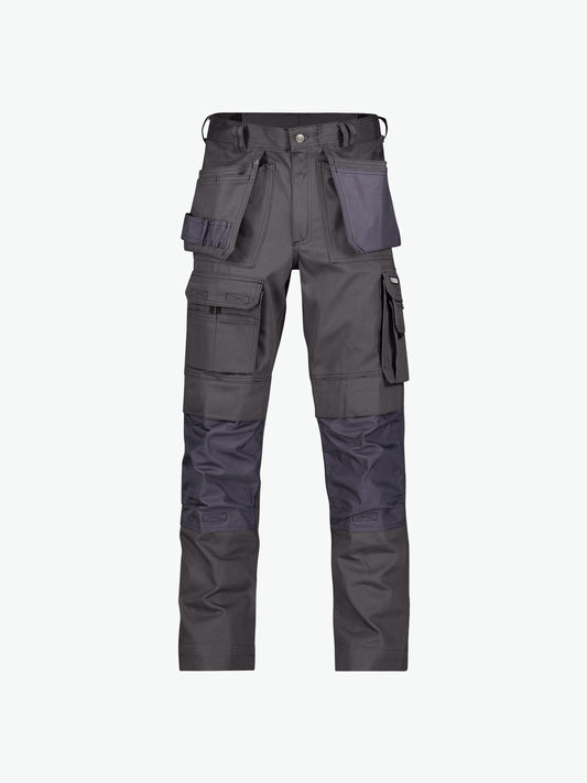 Dassy Texas Canvas holsterzakkenbroek met kniezakken - Cementgrijs Werkbroek Dassy