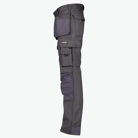 Dassy Texas Canvas holsterzakkenbroek met kniezakken - Cementgrijs Werkbroek Dassy