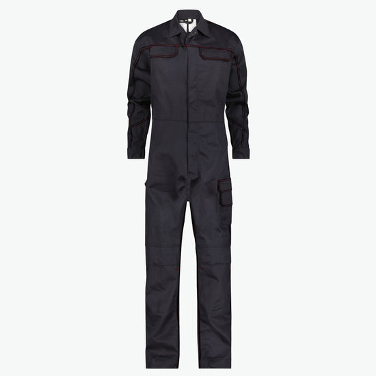 Dassy Toronto Vlamvertragende overall met kniezakken - Zwart Werkbroek Dassy