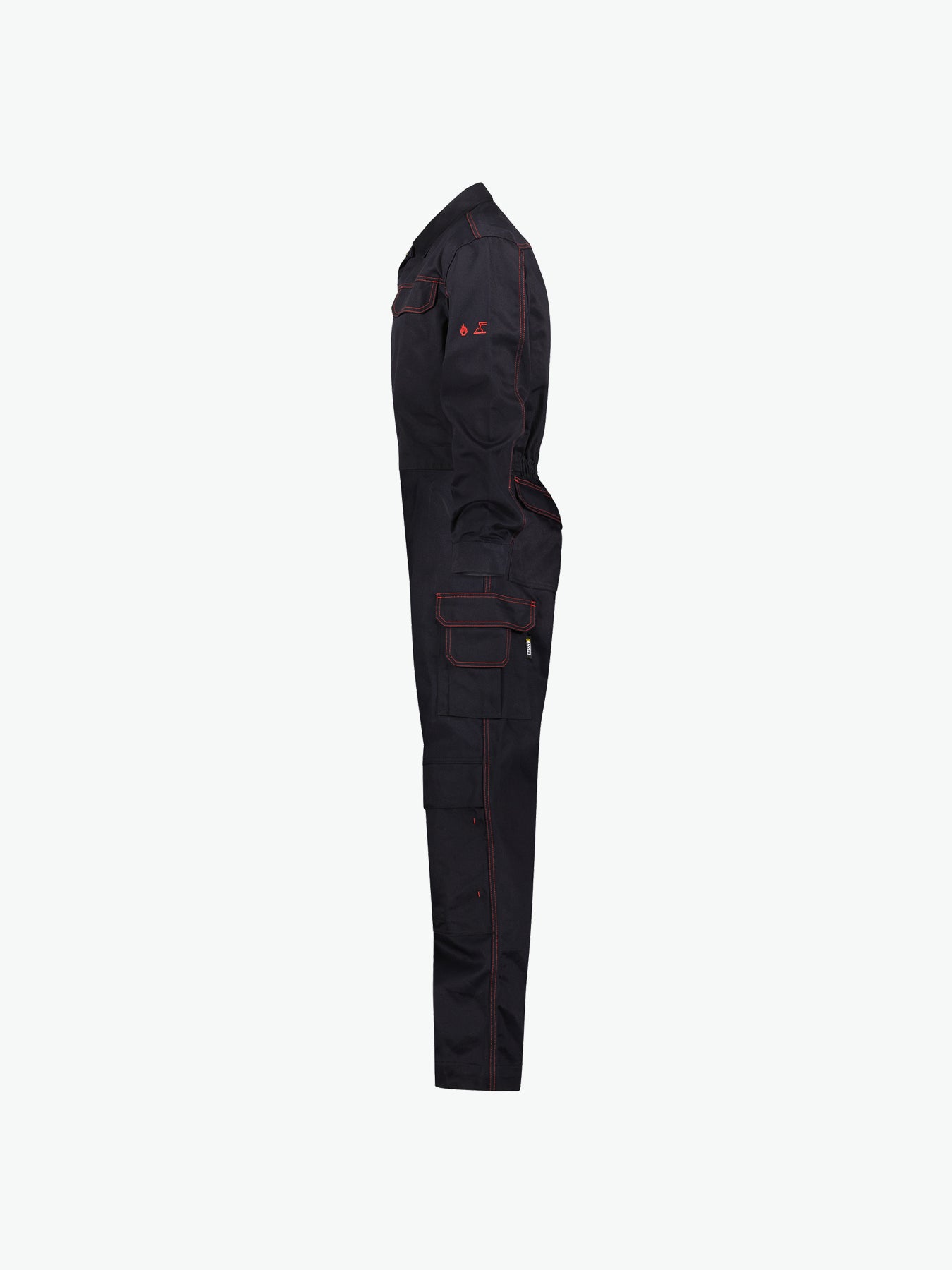 Dassy Toronto Vlamvertragende overall met kniezakken - Zwart Werkbroek Dassy
