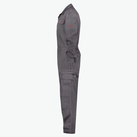 Dassy Toronto Vlamvertragende overall met kniezakken - Cementgrijs Werkbroek Dassy