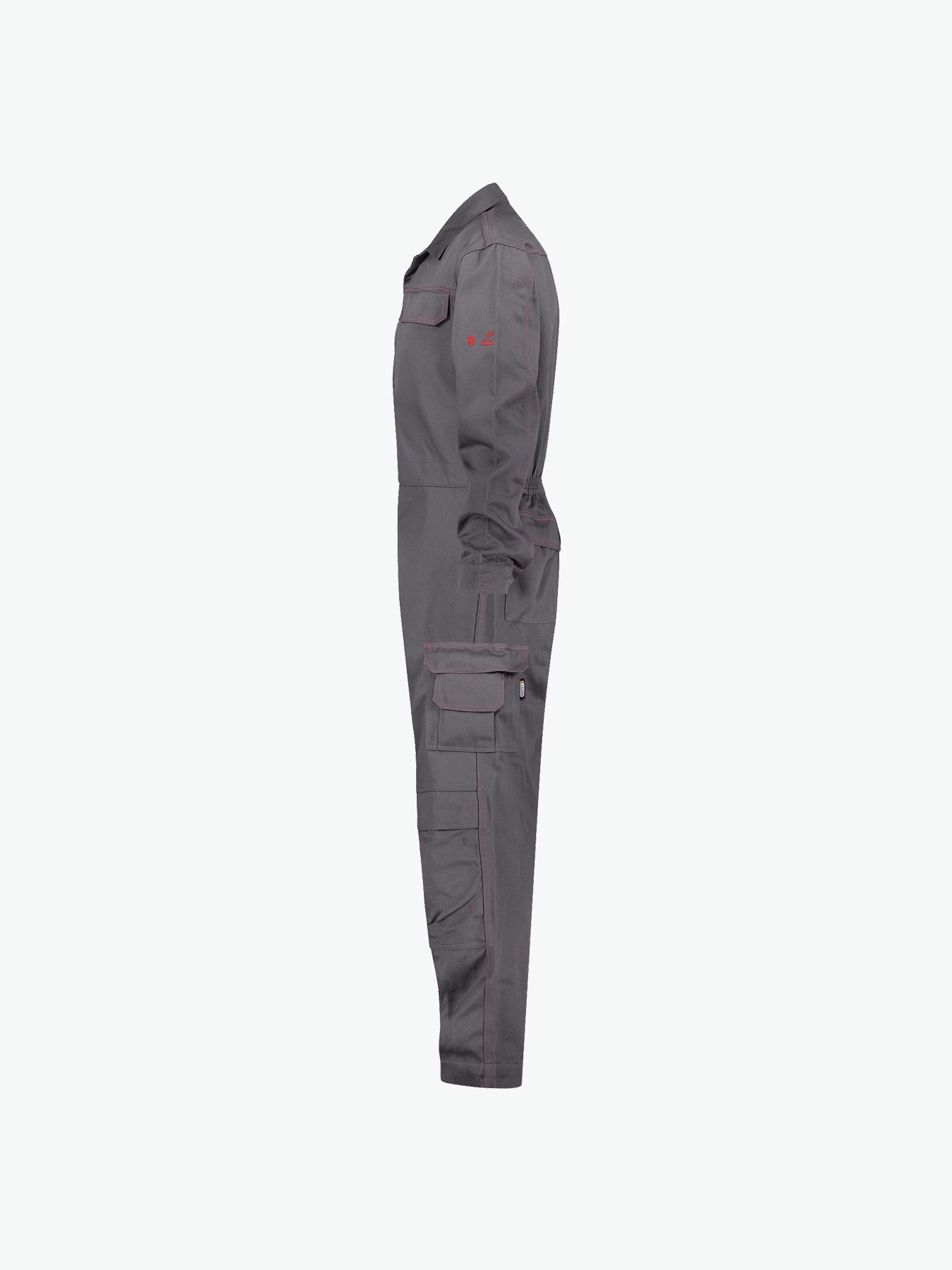 Dassy Toronto Vlamvertragende overall met kniezakken - Cementgrijs Werkbroek Dassy