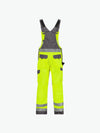 Dassy Toulouse Hogezichtbaarheidsbretelbroek met kniezakken - Fluogeel/Cementgrijs Werkbroek HiVis Dassy