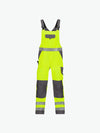 Dassy Toulouse Hogezichtbaarheidsbretelbroek met kniezakken - Fluogeel/Cementgrijs Werkbroek HiVis Dassy