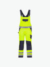 Dassy Toulouse Hogezichtbaarheidsbretelbroek met kniezakken - Fluogeel/Marineblauw Werkbroek HiVis Dassy
