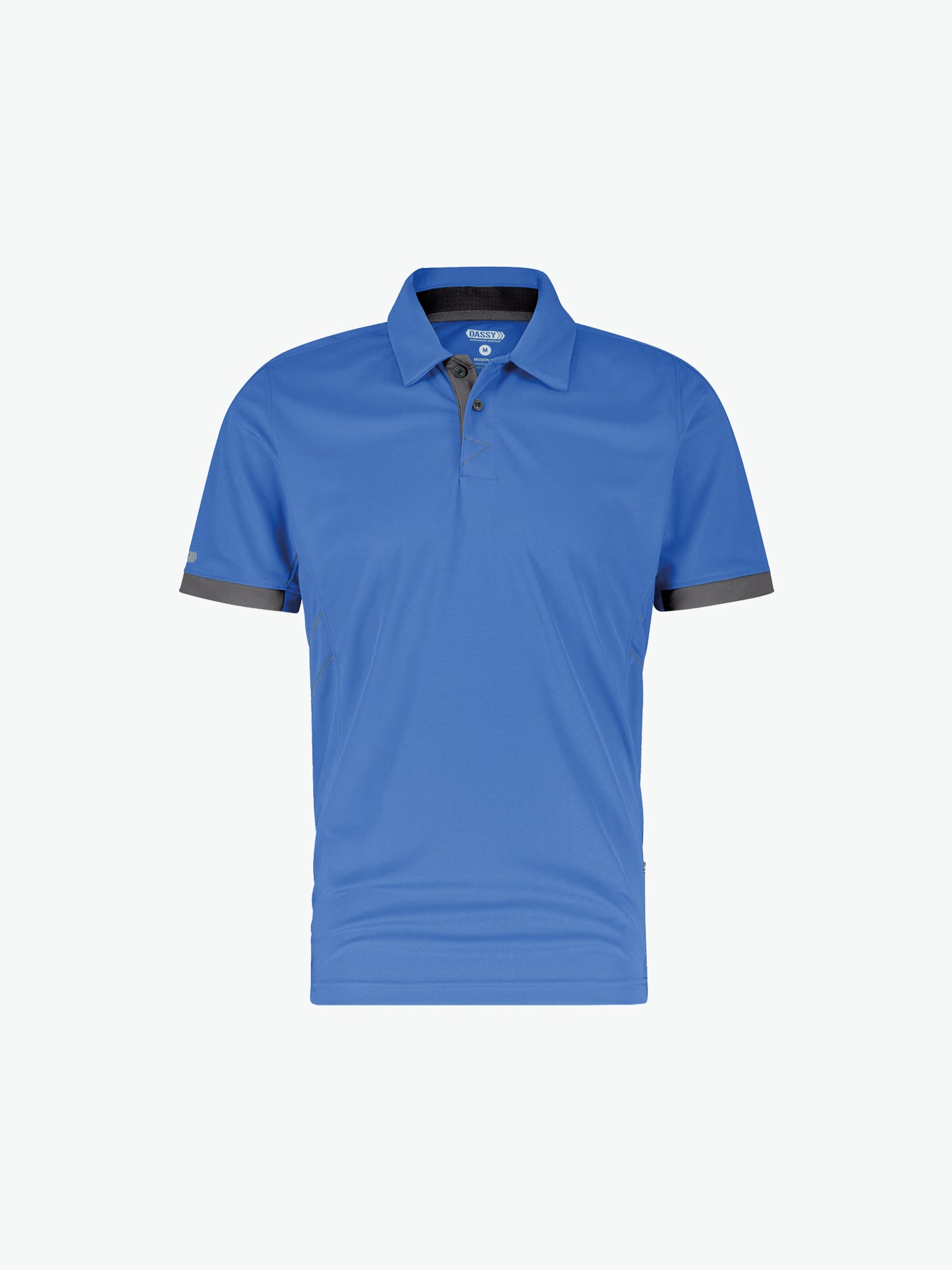 Dassy Traxion Polo - Azuurblauw/Antracietgrijs Werkpolo Dassy