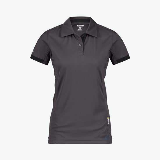 Dassy Traxion Women Polo voor dames - Antracietgrijs/Zwart Werkpolo Dames Dassy