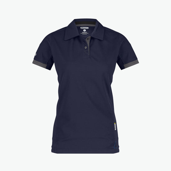 Dassy Traxion Women Polo voor dames - Nachtblauw/Antracietgrijs Werkpolo Dames Dassy
