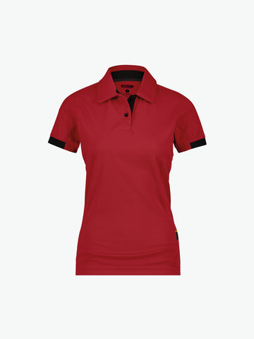 Dassy Traxion Women Polo voor dames - Rood/Zwart Werkpolo Dames Dassy