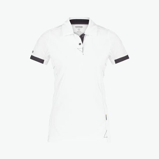 Dassy Traxion Women Polo voor dames - Wit/Antracietgrijs Werkpolo Dames Dassy