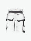 Dassy Trix Painters Schildersshort met stretch en holsterzakken - Wit/Antracietgrijs Korte Werkbroek Dassy