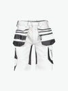 Dassy Trix Painters Schildersshort met stretch en holsterzakken - Wit/Antracietgrijs Korte Werkbroek Dassy