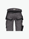 Dassy Trix Holsterzakkenshort met stretch - Antracietgrijs/Zwart Korte Werkbroek Dassy