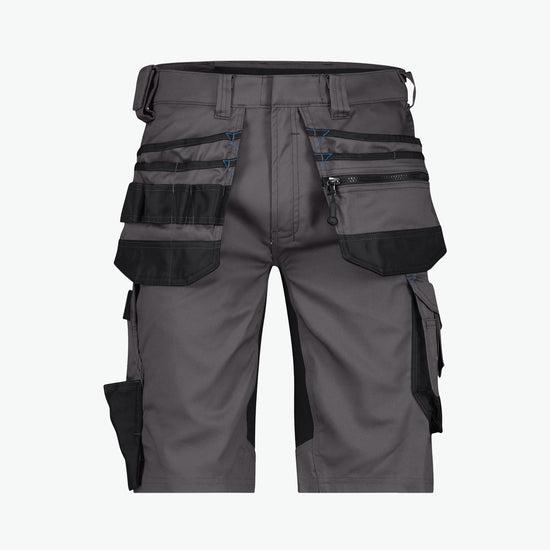 Dassy Trix Holsterzakkenshort met stretch - Antracietgrijs/Zwart Korte Werkbroek Dassy