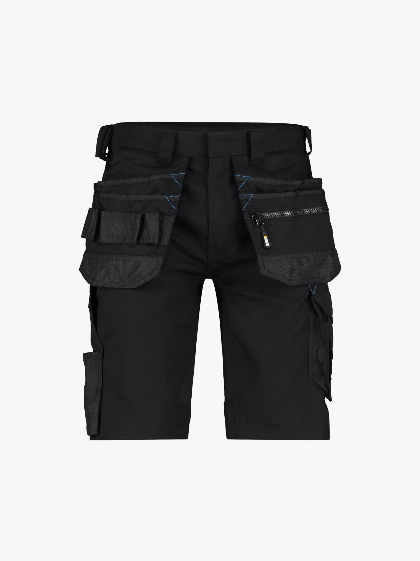 Dassy Trix Holsterzakkenshort met stretch - Zwart Korte Werkbroek Dassy
