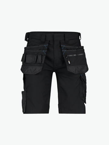 Dassy Trix Holsterzakkenshort met stretch - Zwart Korte Werkbroek Dassy
