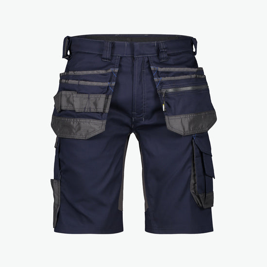 Dassy Trix Holsterzakkenshort met stretch - Nachtblauw/Antracietgrijs Korte Werkbroek Dassy
